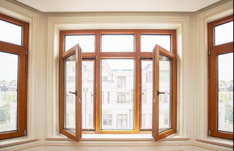 墨瑟节能铝包木门窗加盟产品图阳台铝包木门窗平开窗效果图